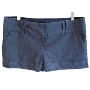 Tracy Evans Charcoal Grey Cuffed Dress Shorts, sz 11